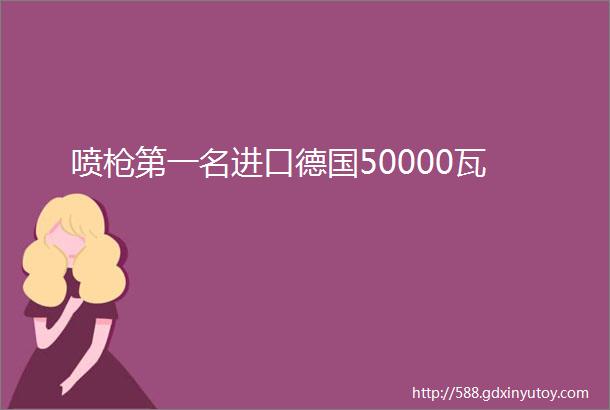 喷枪第一名进口德国50000瓦