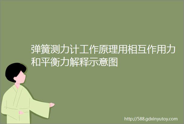 弹簧测力计工作原理用相互作用力和平衡力解释示意图